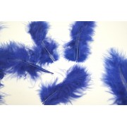 Перья декоративные Синий темный 7-10 см, 30 шт.