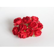 Роза Кудрявая 2 см Красный, 5 шт.