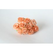 Роза Кудрявая 2 см Светло-оранжевые, 5 шт.