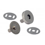 Кнопки магнитные диаметр 14 мм, никель, 2 шт.