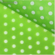 Бумага тишью Горох, цвет зелёный, 1 лист, 66*50 см
