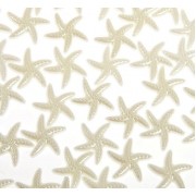 Набор декоративных бусин для творчества Морские звезды, белый d=1,9 см, 20 шт.