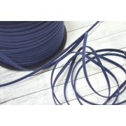 Шнур бархатный Темно-синий ширина 2,5 мм, толщина 1 мм