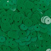 Пайетки Zlatka глянцевые гладкие Зеленый россыпь диаметр 6 мм, 10 гр.