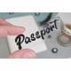 Наклейка для ежедневника надпись Passport