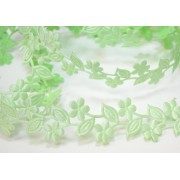 Лента декоративная Цветочки-листочки светло-зеленый ширина 3 см, 1 м